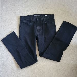 Men's Old Navy Black Straight Built-In Flex Jeans 33 x 32